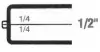 2-1/8W x 1-5/8L x 1/2H, Rigid Hinged Plastic Boxes, Clear