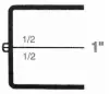 2-1/8W x 1-5/8L x 1H, Rigid Hinged Plastic Boxes, Clear