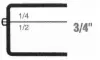2-1/8W x 1-5/8L x 3/4H, Rigid Hinged Plastic Boxes, Clear