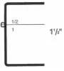 2-7/8W x 2L x 1-1/2H, Rigid Hinged Plastic Boxes, Clear