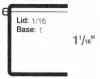 2-7/8W x 2L x 1-1/6H, Rigid Hinged Plastic Boxes, Clear