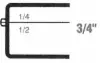 2-7/8W x 2L x 3/4H, Rigid Hinged Plastic Boxes, Clear