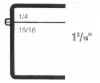 2-9/16W x 2-9/16L x 1-3/16H, Rigid Hinged Plastic Boxes, Clear