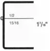 2-9/16W x 2-9/16L x 1-7/16H, Rigid Hinged Plastic Boxes, Clear