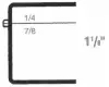 2-9/16W x 3-1/2L x 1-1/8H, Rigid Hinged Plastic Boxes, Clear