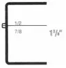 2-9/16W x 3-1/2L x 1-3/8H, Rigid Hinged Plastic Boxes, Clear