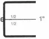 2-9/16W x 3-1/2L x 1H, Rigid Hinged Plastic Boxes, Clear