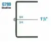 3-1/16W x 3-1/16L x 1-1/2H, Rigid Hinged Plastic Boxes, Clear