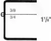 4-1/2W x 1-3/4L x 1-1/8H, Rigid Hinged Plastic Boxes, Clear