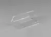 4-3/8W x 2-1/16L x 7/16H, Rigid Hinged Plastic Boxes, Clear