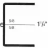 4-5/8W x 2-7/8L x 1-1/4H, Rigid Hinged Plastic Boxes, Clear