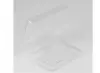 4-5/8W x 3-1/2L x 1/4H, Rigid Hinged Plastic Boxes, Clear