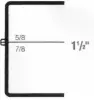 4-5/8W x 3-1/2L x 1-1/2H, Rigid Hinged Plastic Boxes, Clear