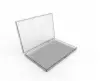 6W x 2-1/4L x 3/4H, Rigid Hinged Plastic Boxes, Clear