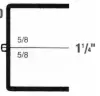6W x 2-1/4L x 1-1/4H, Rigid Hinged Plastic Boxes, Clear