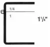 6W x 4L x 1-1/4H, Rigid Hinged Plastic Boxes, Clear
