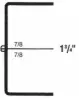 7W x 5L x 1-3/4H, Rigid Hinged Plastic Boxes, Clear