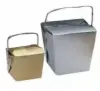 2-3/4W x 2L x 2-1/2H, Glossy Colored Paper Take-Out Boxes, Glossy Gold