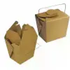 2-3/4W x 2L x 2-1/2H, Matte Kraft Paper Take-Out Boxes