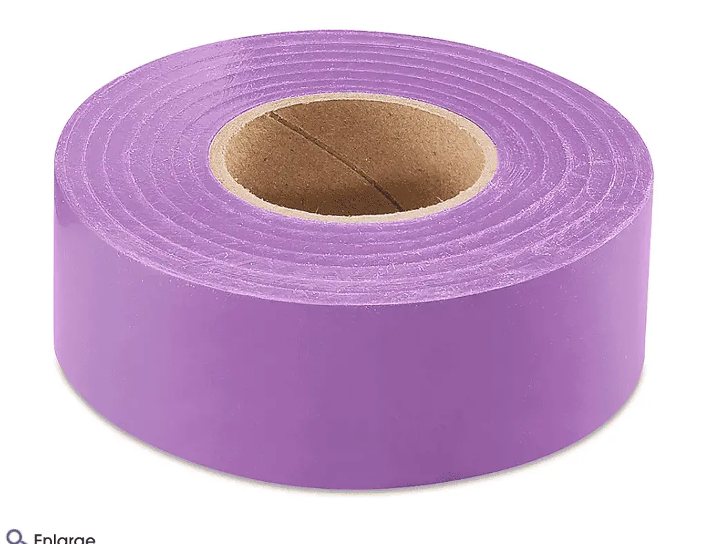 1-3/16W, Flagging Tape, Purple