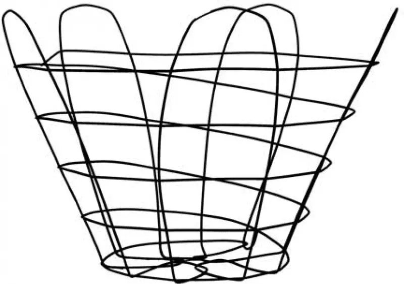 22° Truncated Wire Tree Baskets with Open Bottom, 20 Inch