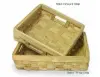 10-1/2W x 10-1/2L x 2-1/2H, Medium Woodchip Slat Tray