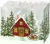 7W x 4L x 5H, Gift Baskets, Xmas Cottage