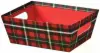 9W x 7L x 3-1/2H, Gift Trays, Christmas Plaid