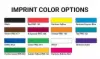 1W x 2-1/2L, Color Ink Printed Die-Cut Labels, Dull Gold, Rectangle
