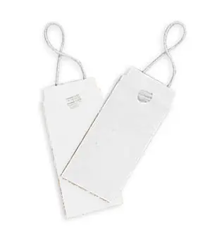 1-1/2W x 3/4L, Blank Elastic Tags
