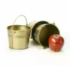 5 inch Round Gold Painted Handle Pail