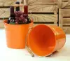 8-1/2 inch Orange Pail Wooden Handle