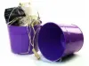8-1/2 inch Purple Pail Wooden Handle