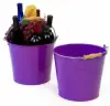 10 inch Purple Pail Wooden Handle