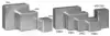 10-5/8W x 7-7/8L x 3H, Silver Color Metallic Tins