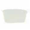 12 inch White Painted Oval Tub with Side Handles