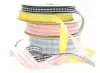 3/8W x 100 yds, Party Plaid Ribbon, Black