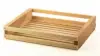 11L x 13-1/2W x 2-1/2H, Wooden Slatted Gift Crates