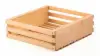 11-1/2L x 10W x 3-1/2H, Wooden Slatted Gift Crates