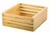 11-1/2L x 10W x 4-1/2H, Wooden Slatted Gift Crates