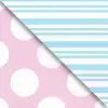 24W x 208 ft, Double Sided Wrapping Paper, Pastel Pink Pastel Blue
