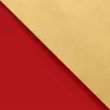 24W x 208 ft, Double Sided Wrapping Paper, Red Gold Kraft
