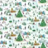 24W x 208 ft, Holiday Wrapping Paper, Christmas Village