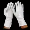 Cotton Sure Grip Gloves, White, Small