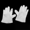 Childrens Cotton Gloves, White, Medium