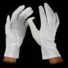 Nylon Non-Stretch Gloves, White, Large