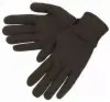 Jersey Cotton Gloves, Brown, Men's