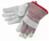 Leather Palm Gloves, Gray, Men's