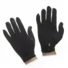 Polyester Snap Gloves, Black, OSFA