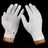 Nylon Gloves, Snap Wrist, White, Men's